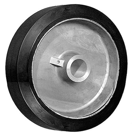 Casterhq 8"x2" Supreme Rubber Wheel, 800 lbs Capacity, Replacement Caster CB-SR82